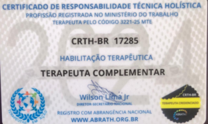 Certificado de terapeuta holístico do Nestor Pazos