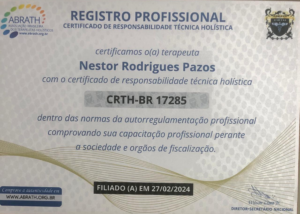 Registro profissional de terapeuta holístico do Nestor Pazos 