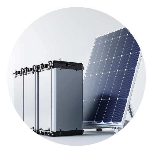 Placa e baterias de energia